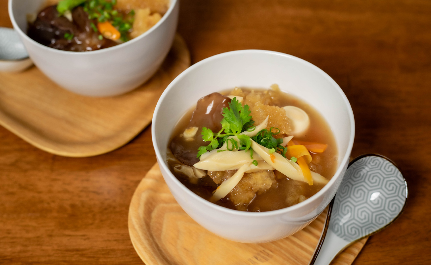 Fish Maw Hot & Sour Soup (ซุปกระเพาะปลาสไตล์เสฉวน)