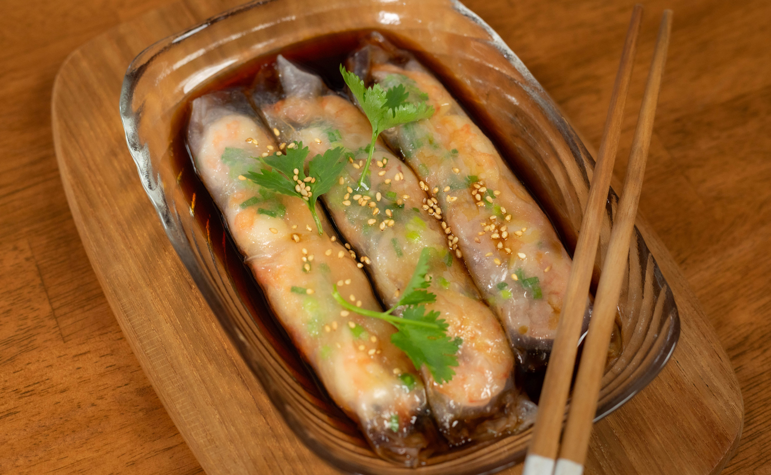 Easy Prawn Rice Noodle Rolls (ก๋วยเตี๋ยวหลอดกุ้งอย่างง่าย)