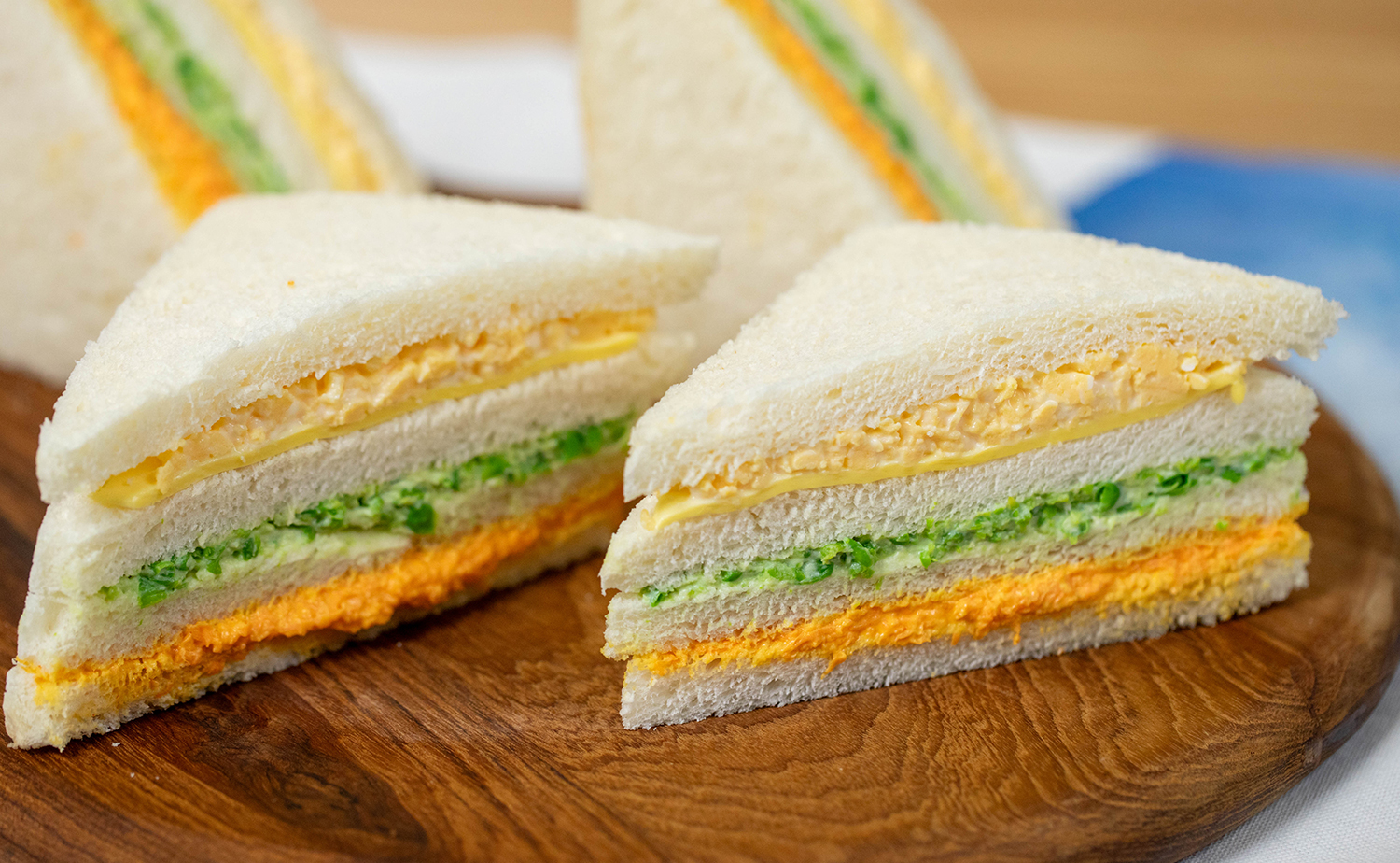 Cream Cheese Trio Sandwich (แซนด์วิชครีมชีสสามช่า)