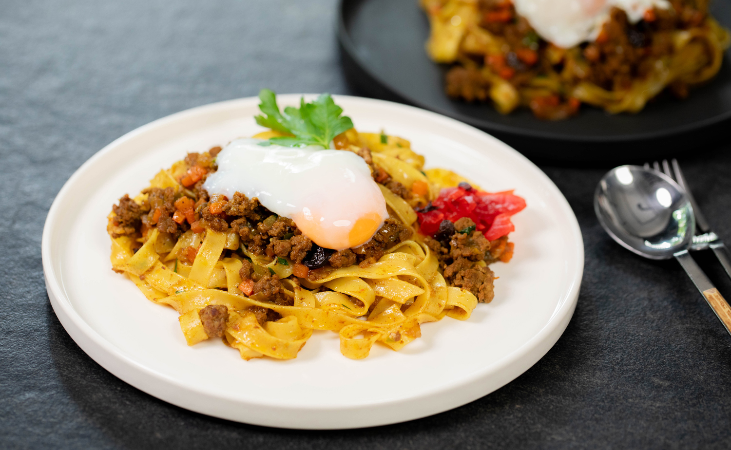 Japanese Dried Curry Pasta (พาสต้าเนื้อสับแกงกะหรี่ญี่ปุ่น)