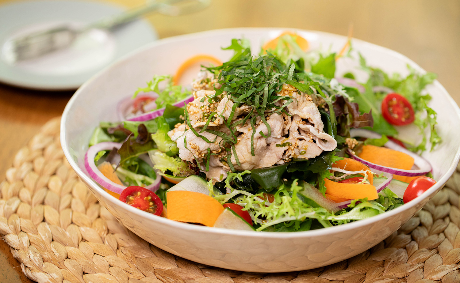 Pork Shabu Salad with Ponzu Dressing (สลัดชาบูปอนซึ)