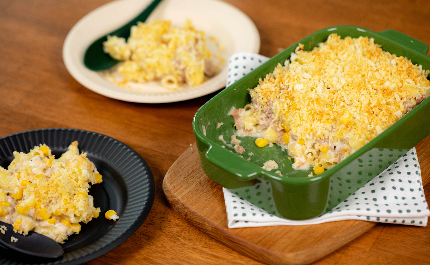 Baked Creamy Tuna Pasta (พาสต้าครีมทูน่าอบ)