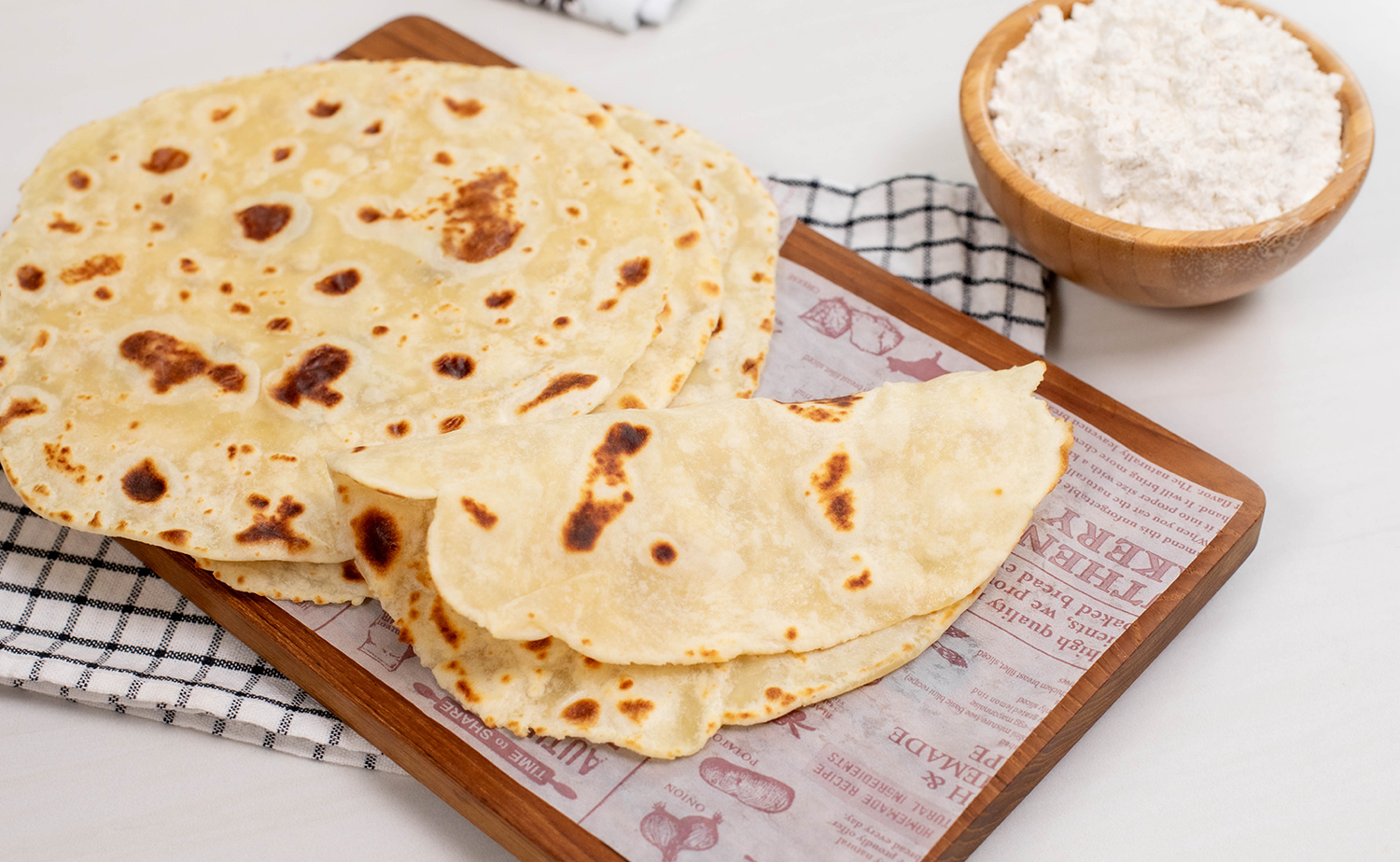 Easy Flatbread (แป้งแฟลตเบรด)