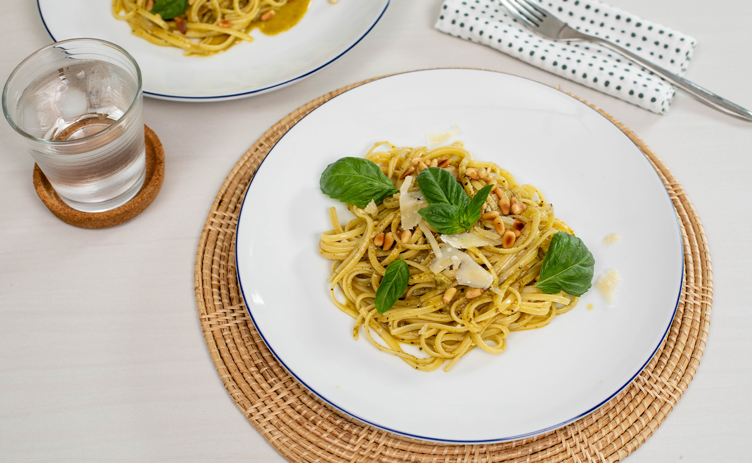 Pesto Carbonara Linguine (เพสโต้คาร์โบนาร่าลินกวินี)