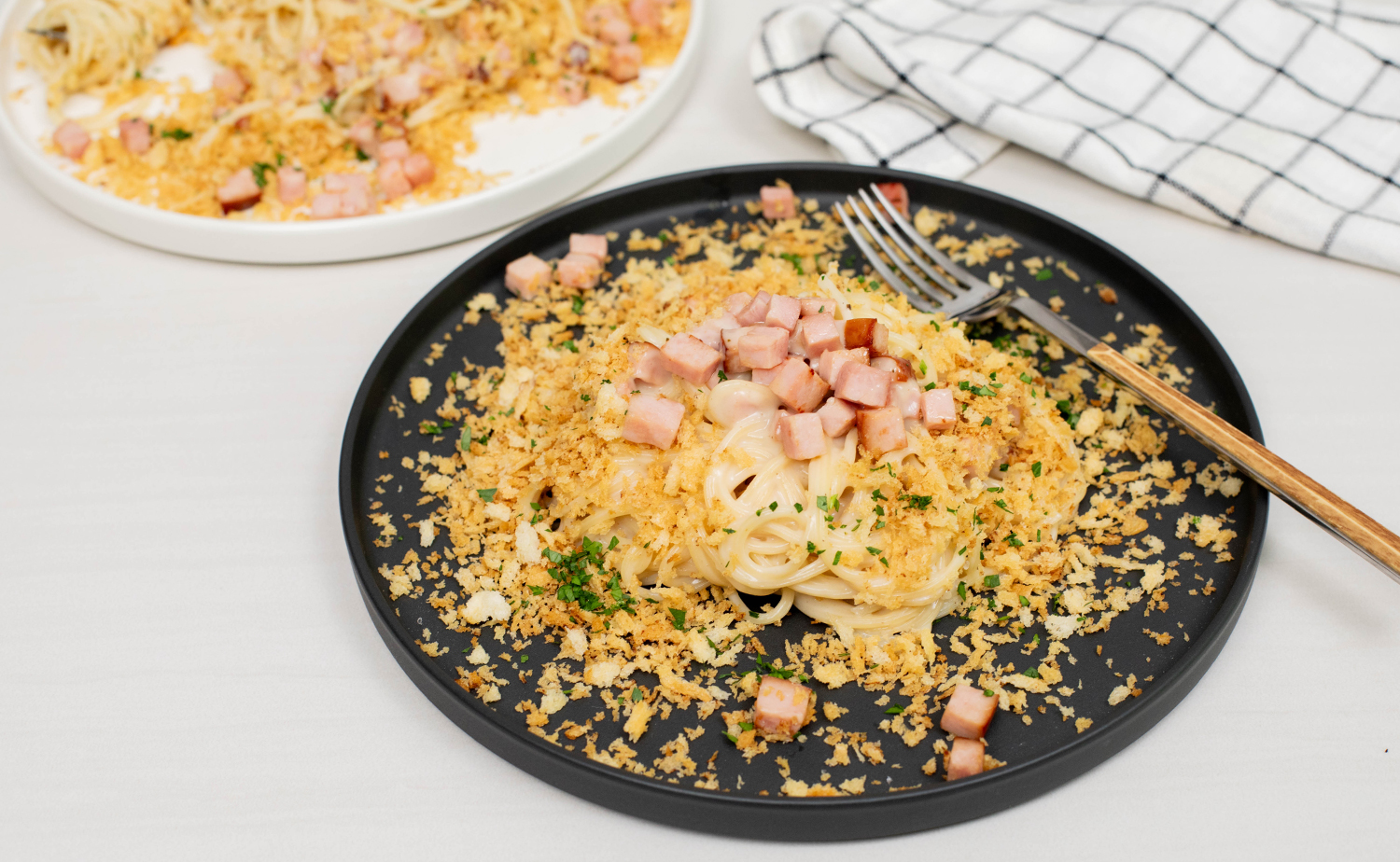 Ham and Cheese Spaghetti (แฮมชีสสปาเก็ตตี้)